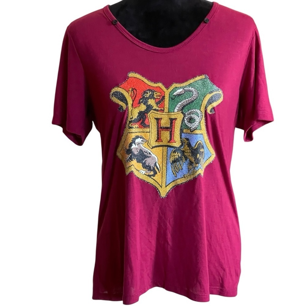 HARRY POTTERS JUNIORS SHIRT WITH REMOVABLE HOODED CLOAK COSTUME SZ LG